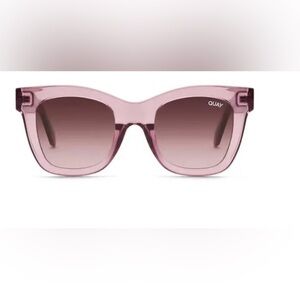 Quay after hours BERRY/ BROWN‎ PINK sunglasses new with canvas pouch